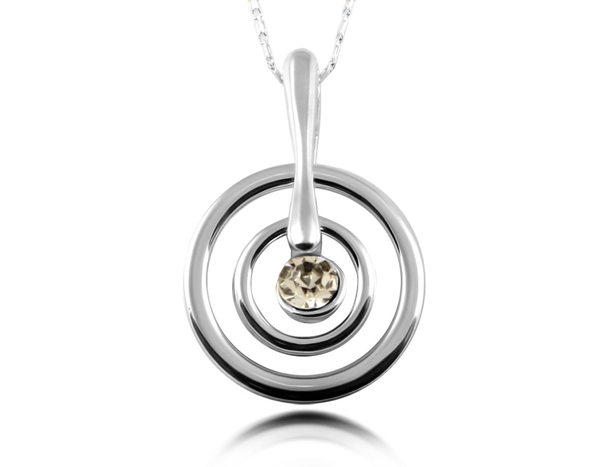 Кулон круглый Silver -  купить в интернет-магазине Белый Барс - фото