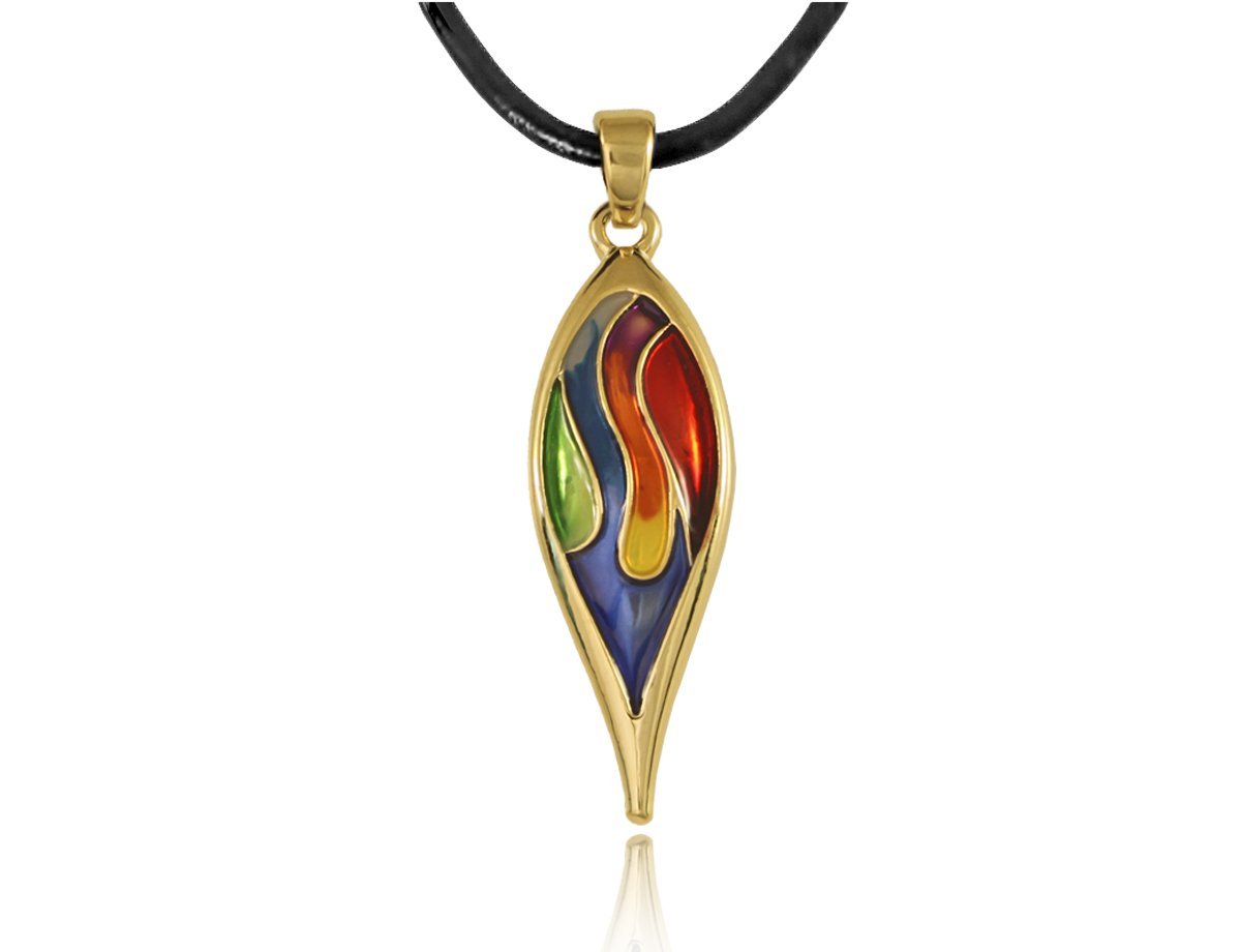 Кулон в виде капли Enamel -  купить в интернет-магазине Белый Барс - фото