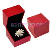 GK-3 Футляр под кожу красный. Кольцо