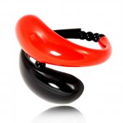 Браслет из муранского стекла Red and black