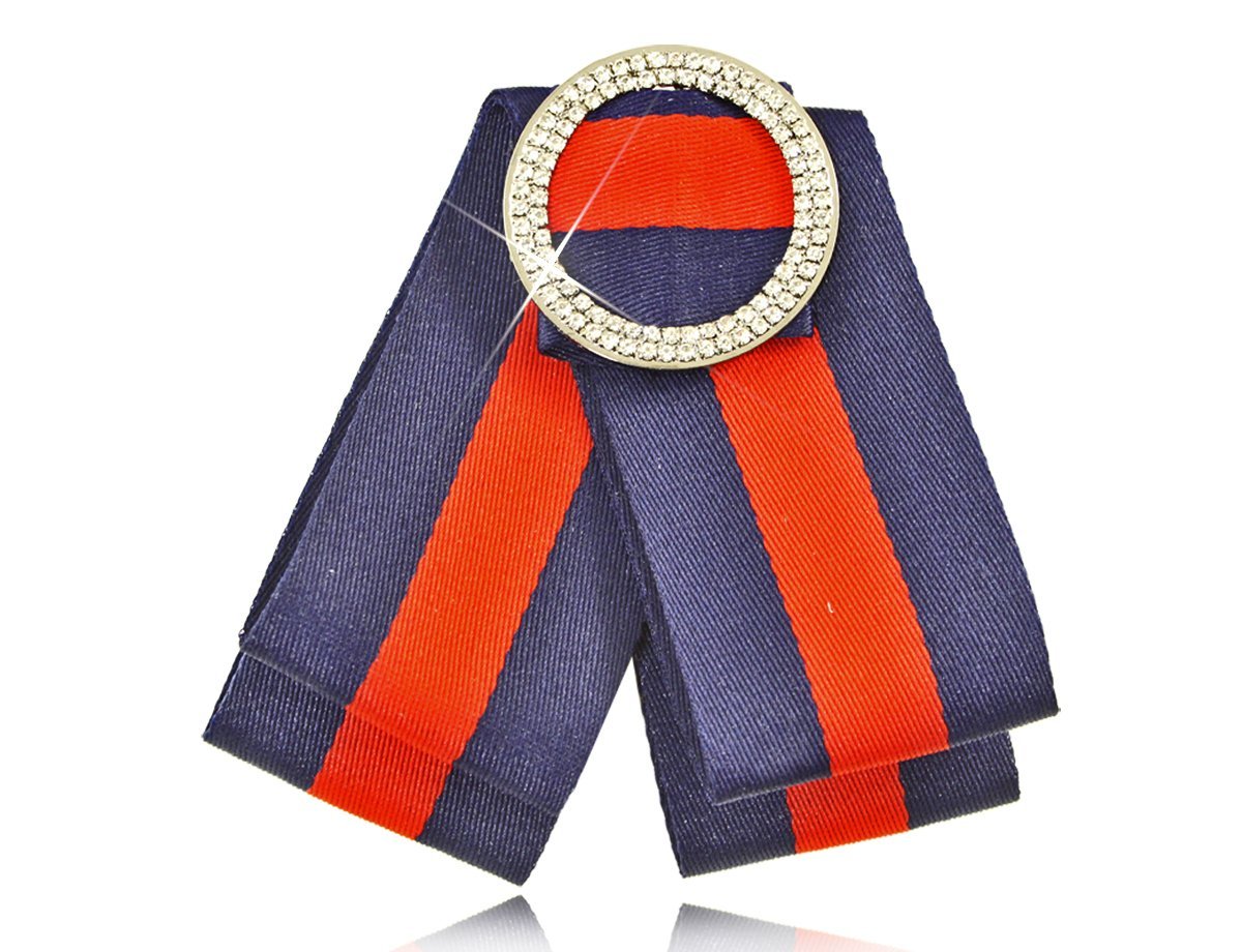 Брошь Галстук Blue-red -  купить в интернет-магазине Белый Барс - фото