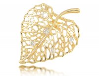 Брошь листок